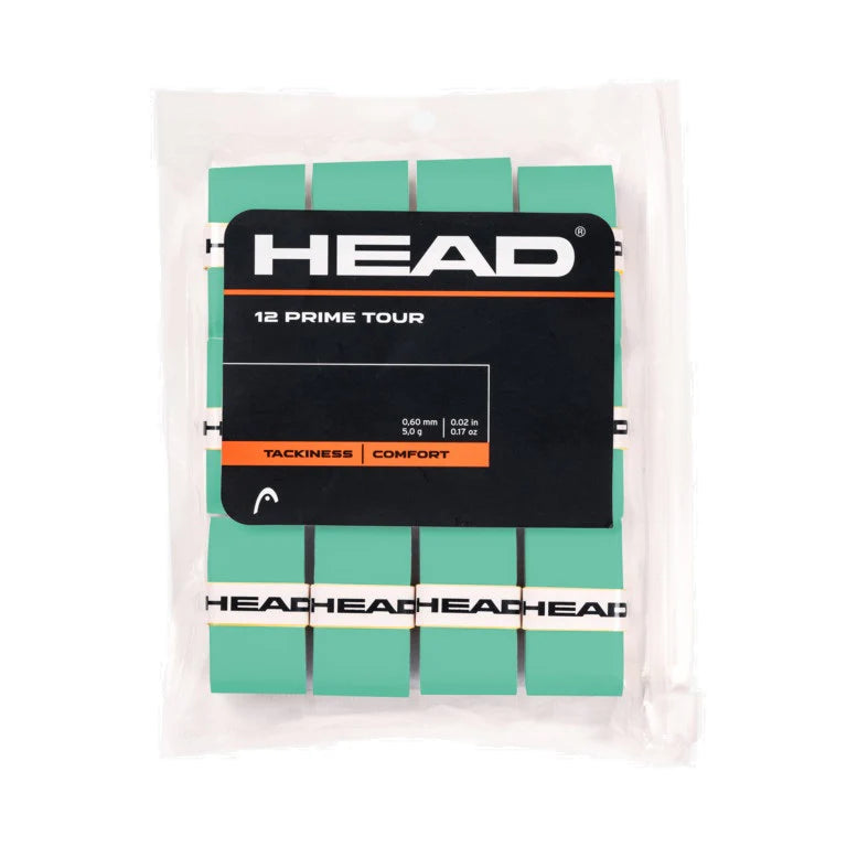Head Prime Tour Overgrip - 12 Pack - Mint