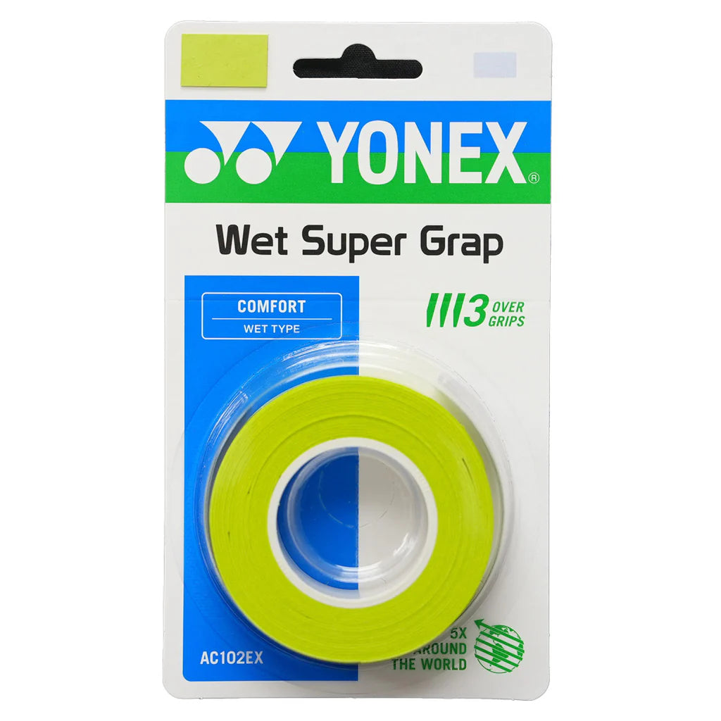 Yonex Wet Super Grap Overgrip 3 Pack (Purple)