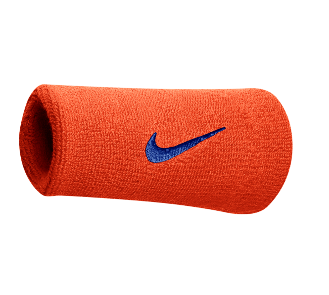 Nike Swoosh Doublewide Wristband 2 Pack - (Orange)