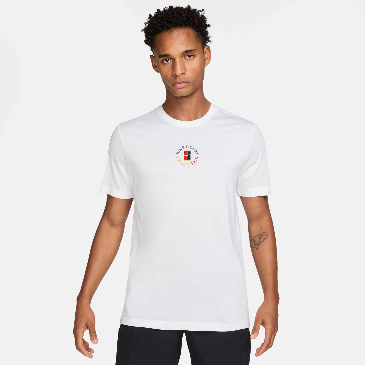 Nike Court Dri-Fit Herritage Cotton Tee Men’s (White)