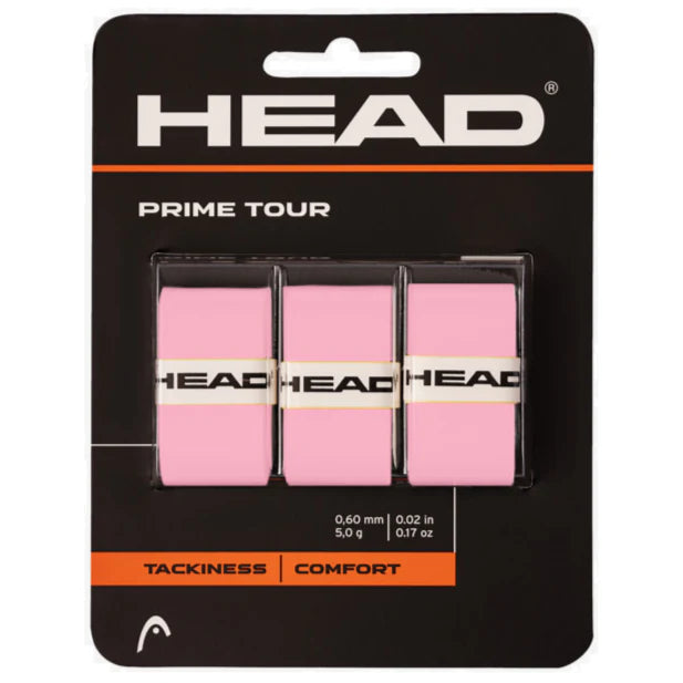 Head Prime Tour Overgrip - 3 Pack - Pink