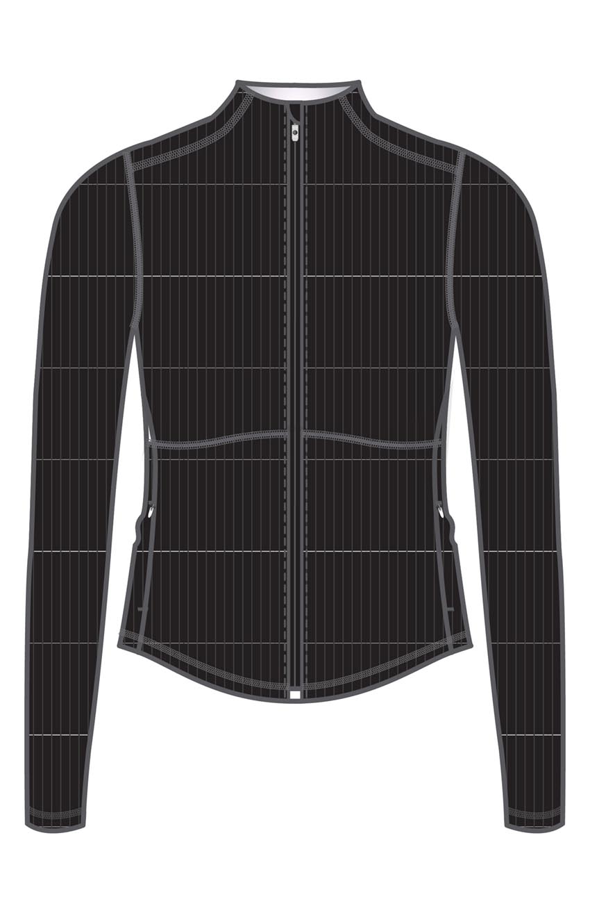 MPG Vital Rib Long Sleeve Zip Jacket Women's (black)