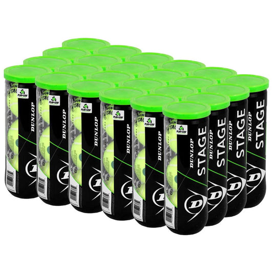 Dunlop Stage 1 Green Case (24 Cans) - 3 Ball Can