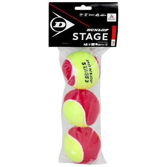 Dunlop Stage 3 Red - 3 Ball Sleeve