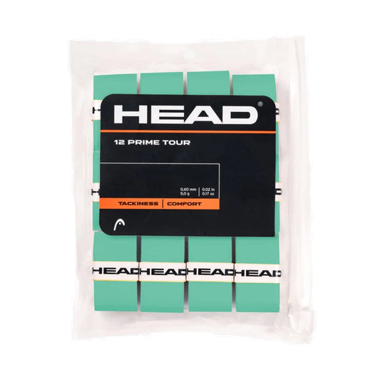 Head Prime Tour Overgrip - 12 Pack - Mint