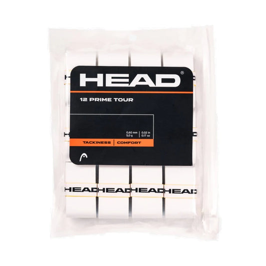 Head Prime Tour Overgrip - 12 Pack - White