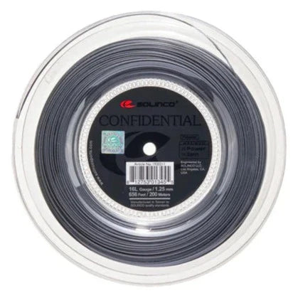 Solinco Confidential 16L/1.25mm - String Reel - (Grey)