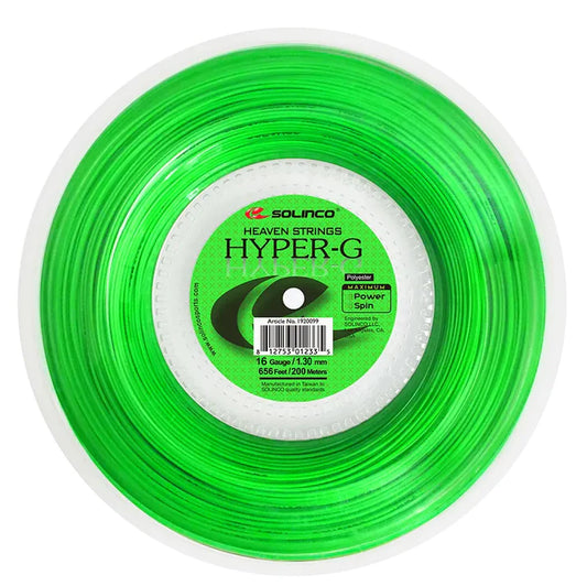 Solinco Hyper-G 16/1.30mm - String Reel - (Green)