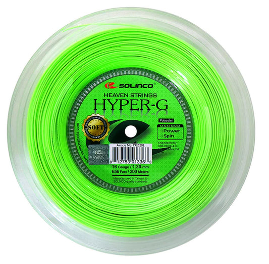 Solinco Hyper-G Soft 16/1.30mm - String Reel - (Green)