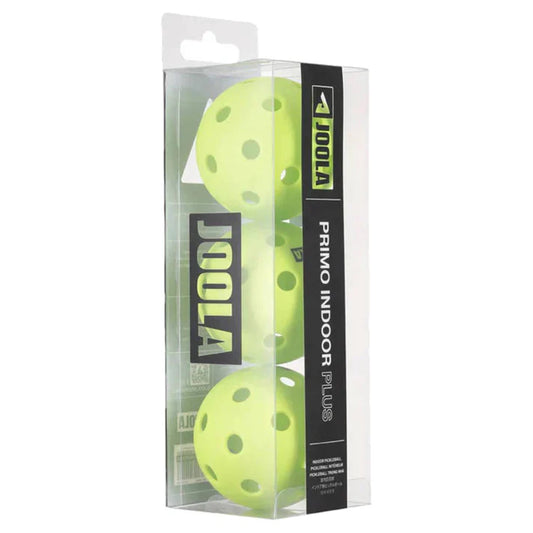 JOOLA Primo Indoor Plus Pickleball 3 Pack (Neon Green)