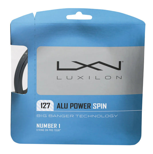 Luxilon ALU Power Spin 16L/1.27mm - String Set - (Silver)