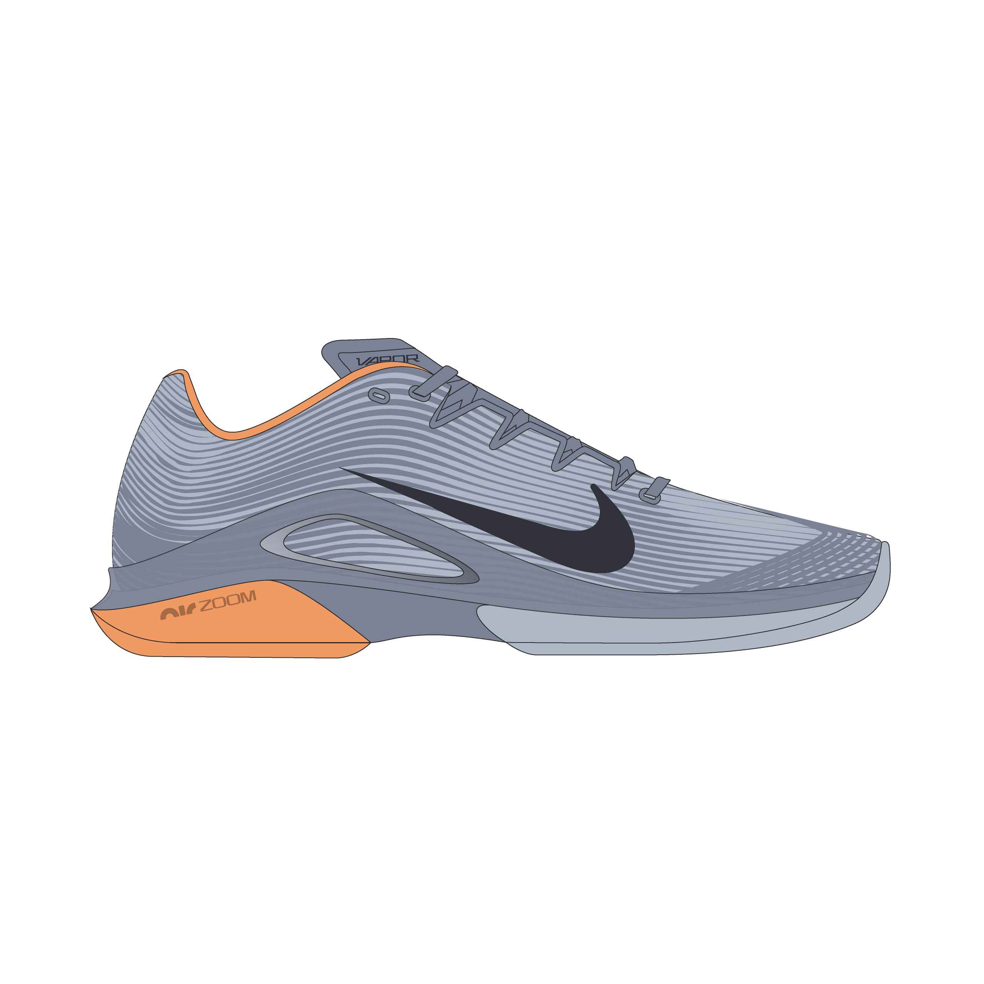 Nike Zoom Vapor 12 Clay Men's (Grey) – Just Tennis