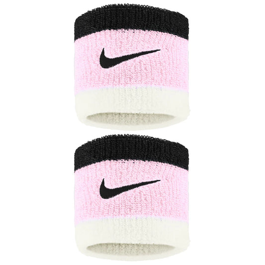 Nike Swoosh Wristband 2 Pack - (Pink/White/Black)