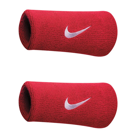Nike Swoosh Doublewide Wristband 2 Pack - (Varsity Red)