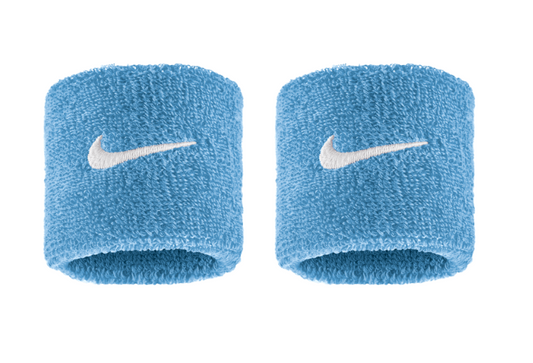 Nike Swoosh Wristband 2 Pack - (Light Blue)