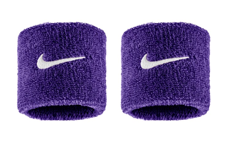 Nike Swoosh Wristband 2 Pack - (Purple)