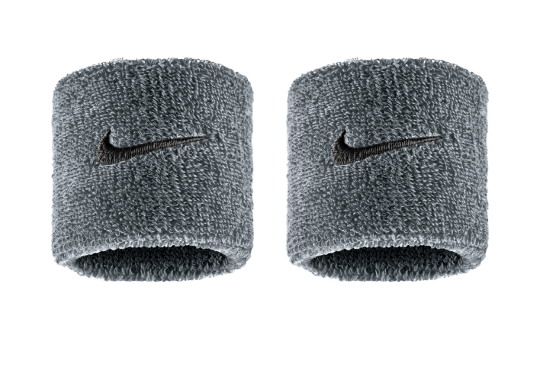 Nike Swoosh Wristband 2 Pack - (Grey)