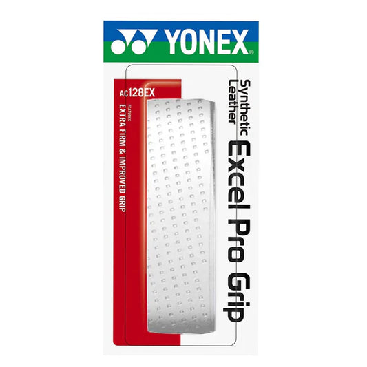 Yonex Excel Pro Synthetic Leather Replacement Grip (White)