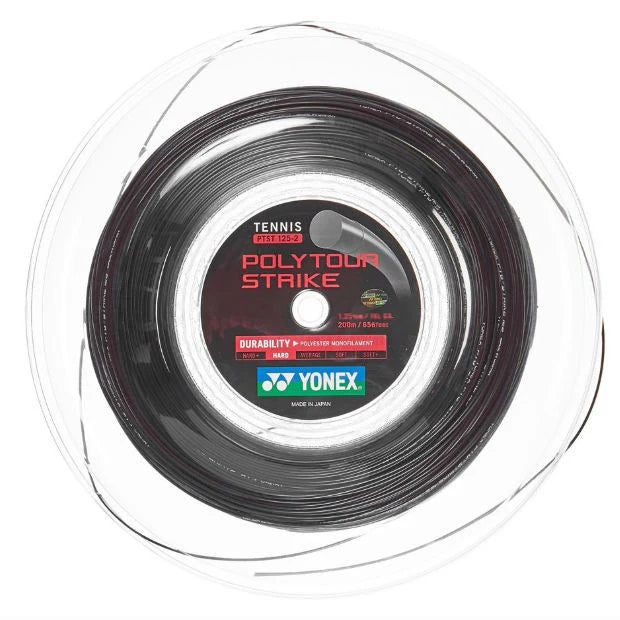 Yonex Poly Tour Strike 17g/1.25mm - String Reel - (Black)