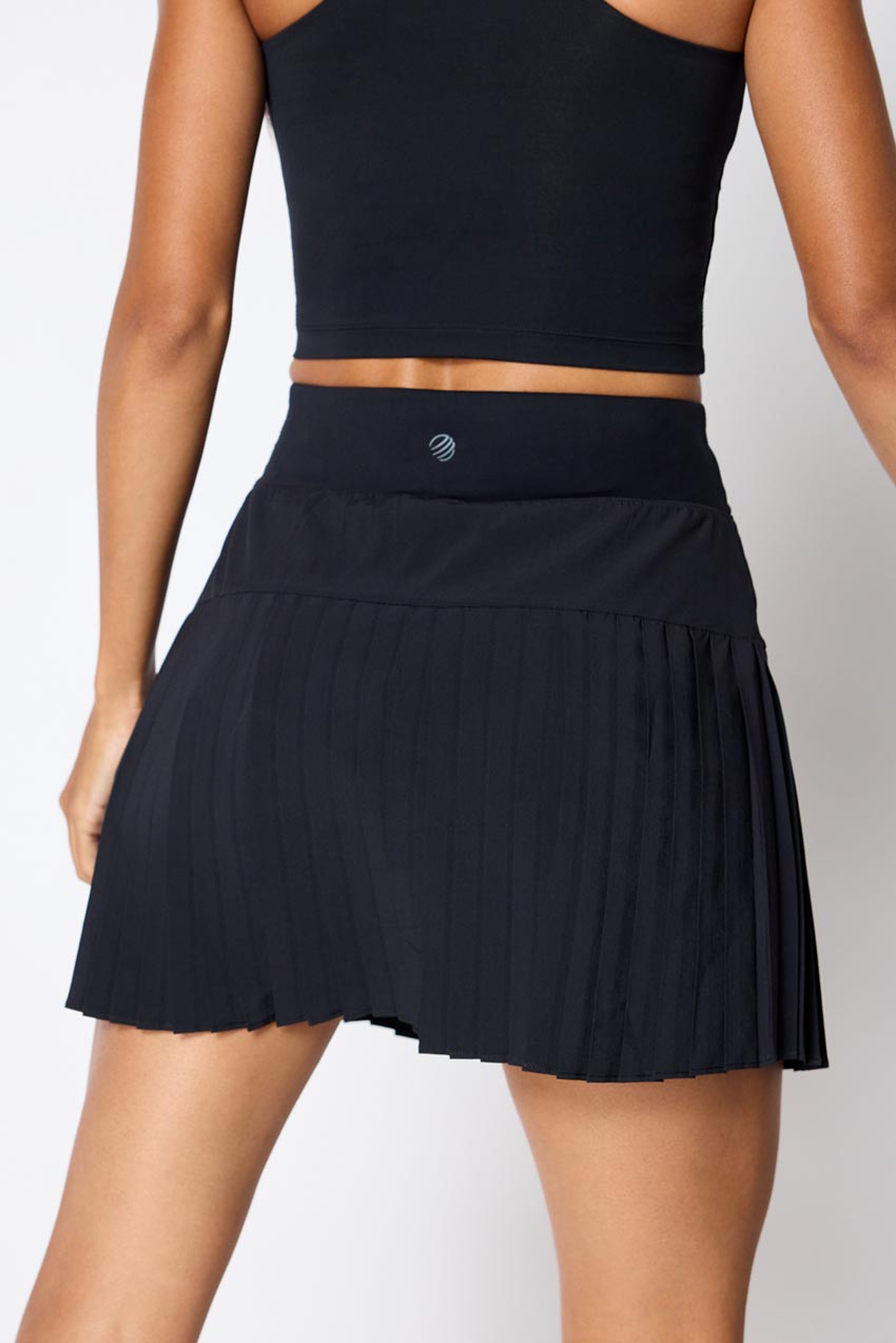 MPG Stride High Rise Pleated Skort With Liner Women's (Black)