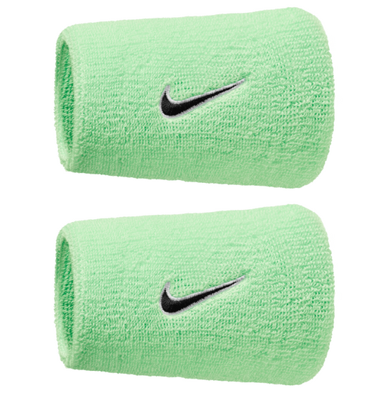 Nike Swoosh Doublewide Wristband 2 Pack - (Mint Green)