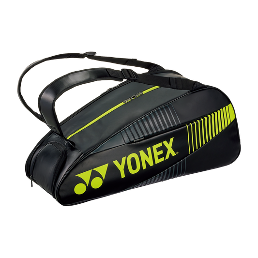 Yonex Active 6-Pack Racquet Bag (Black/Yellow)