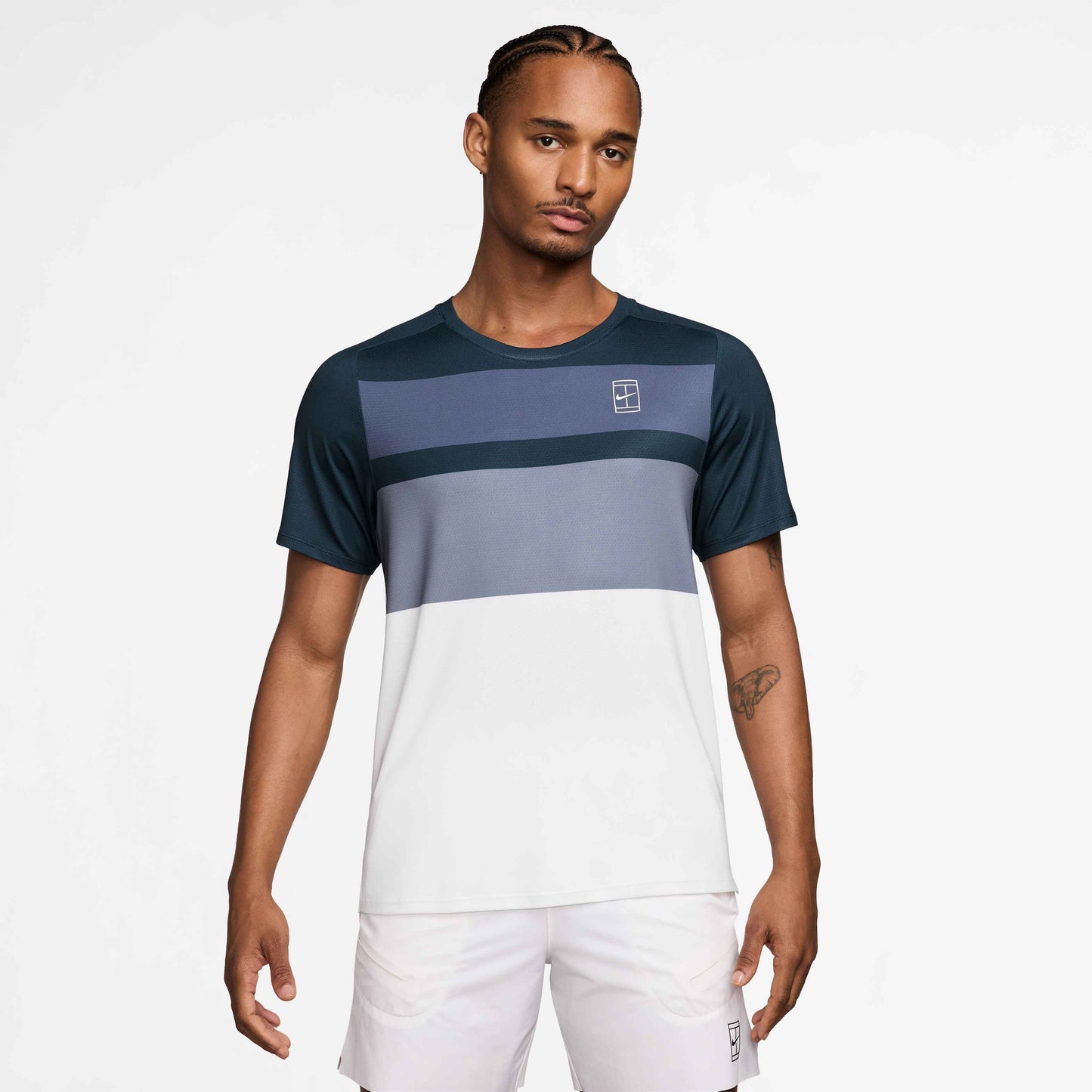 Nike Court Dri-Fit Adavantage Print Top Men’s (Blue)