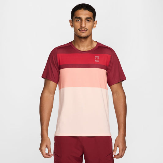 Nike Court Dri-Fit Adavantage Print Top Men’s (Red)