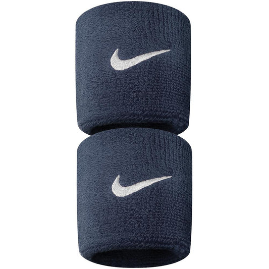 Nike Swoosh Wristband 2 Pack - (Navy/White)