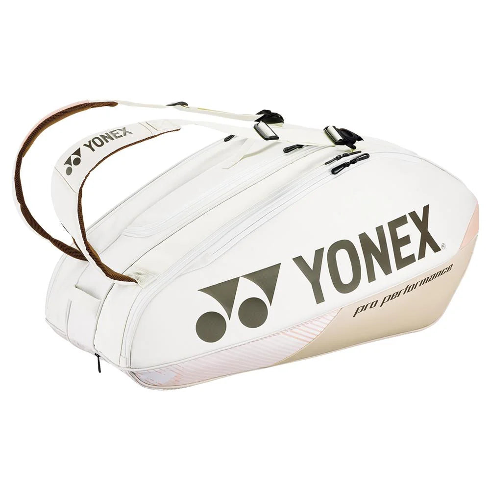 Yonex Pro 9-Pack Racquet Bag (Sand Beige)