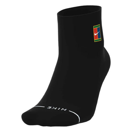 Nike Court Everyday Elevated Ankle Socks (3 pack) (Black)