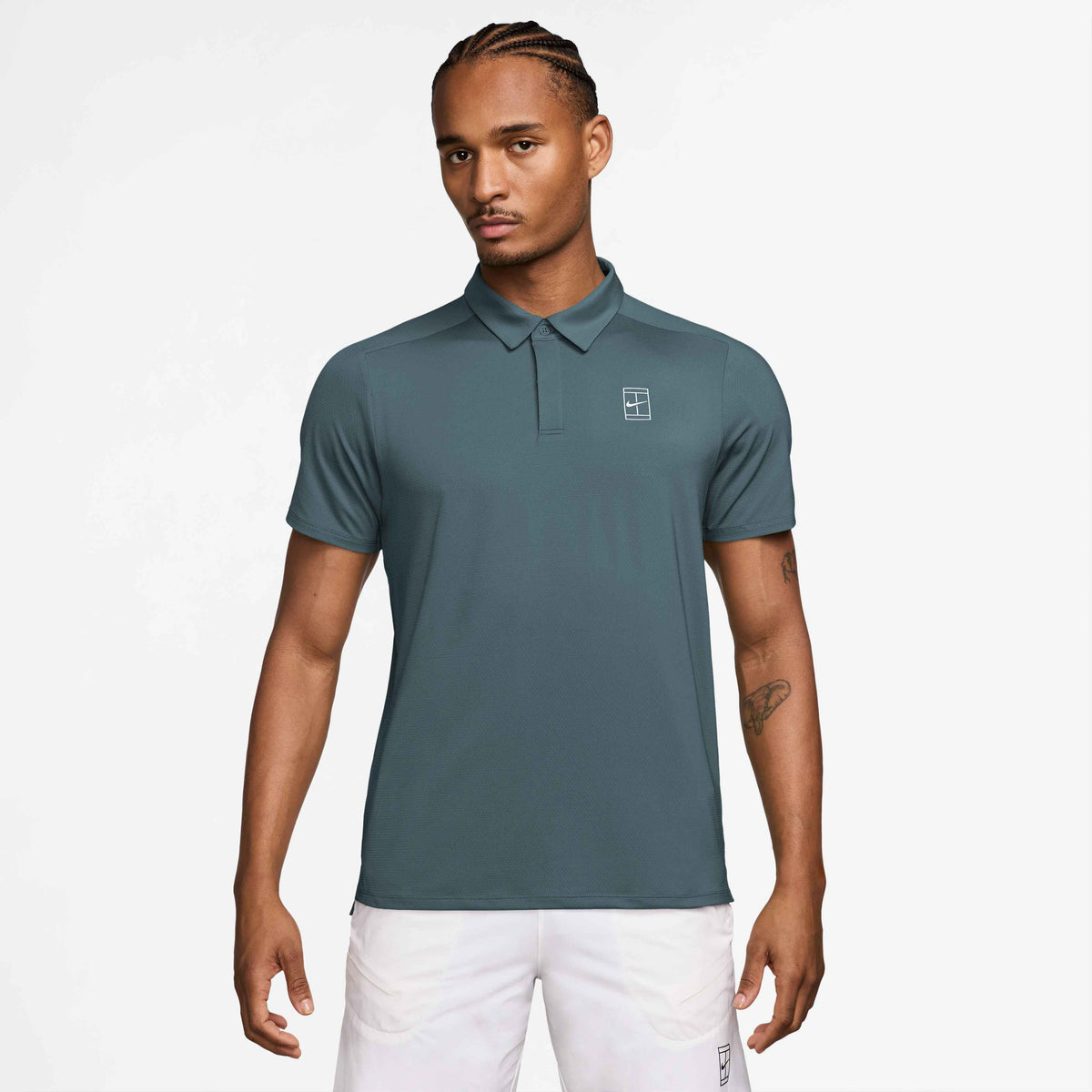 Nike Court Dri-Fit Adavantage Polo Men’s (Dark Grey/Green)