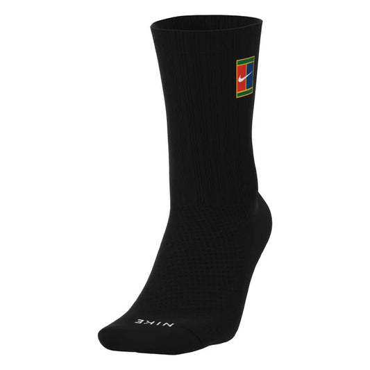 Nike Court Everyday Elevated Crew Socks (3 pack) (Black)